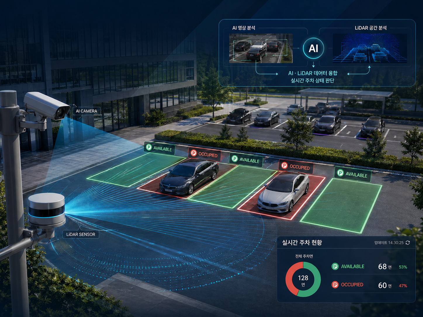 AI·LiDAR 기반 실시간 주차 정보 시스템 시각화